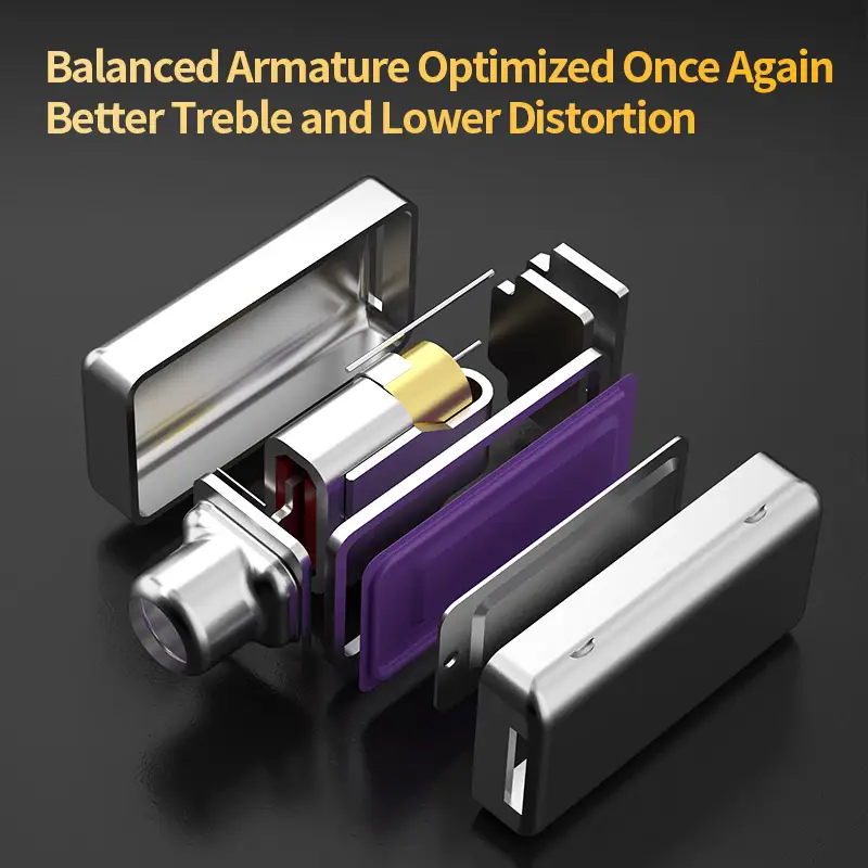 KZ ZSN برو 2 في الأذن سماعات رأس معدنية رياضية إلغاء الضوضاء سماعات موسيقى هايبرد درايفرز 1BA+1DD هاي فاي باس سماعات رأس - 5