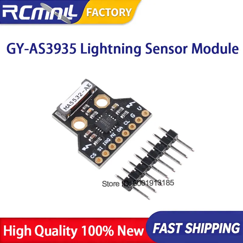 GY-AS3935 Lightning Detector Sensor Module Digital Thunderstorm Alarm Breakout Board for Arduino DIY Projects Maker Tool Kit
