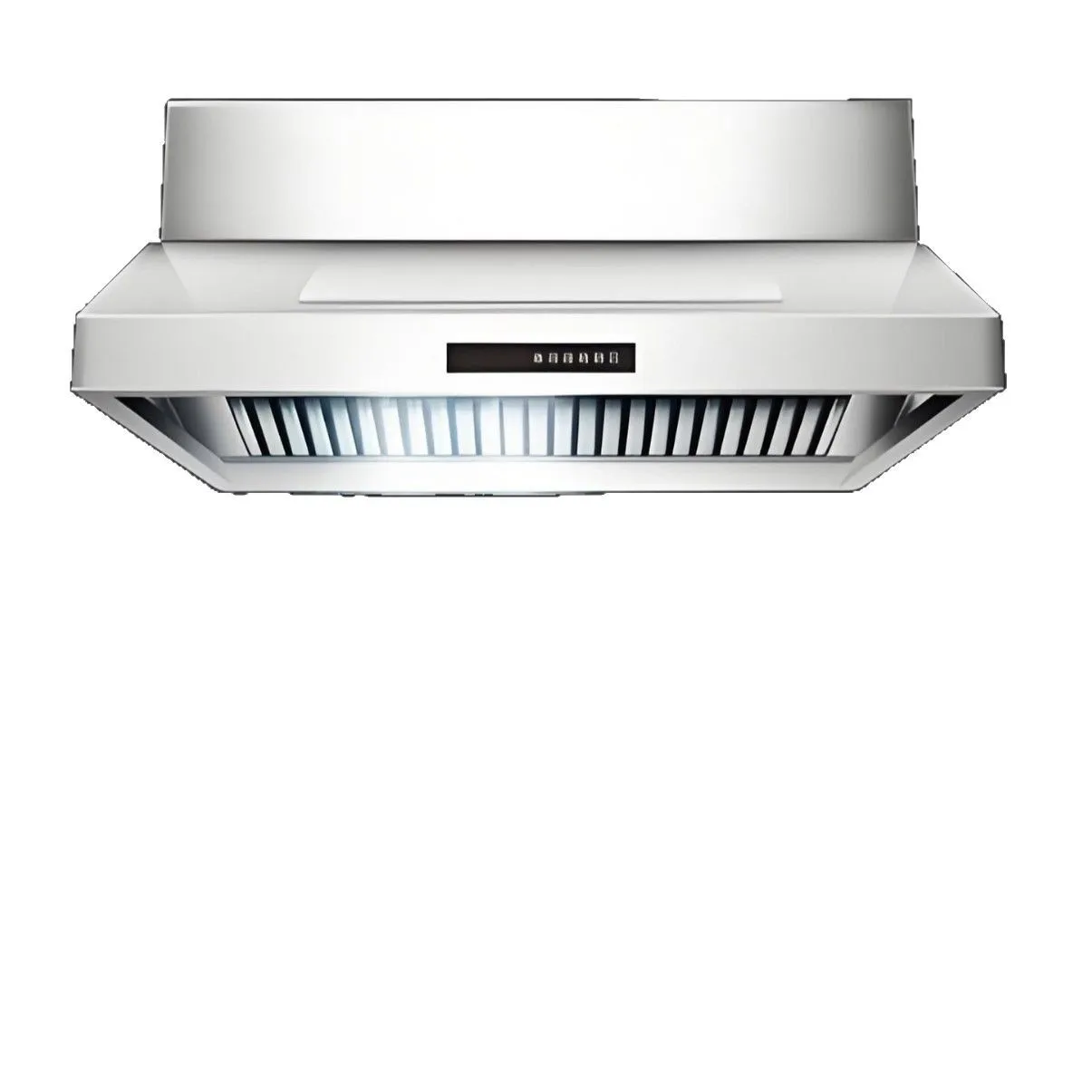 Stainless Steel Range Hood, Commercial Kitchen Grease Extractor, High Airflow Internal Circulation, Smoke Purifier System