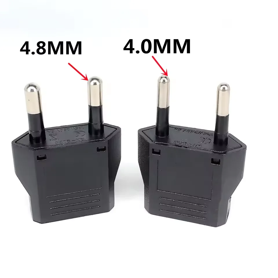 1-50pcs Euro EU KR Converter Plugs Adapter US to EU Plug Adapter Travel KR Adapter Electric Korea Plug Converter Power Sockets