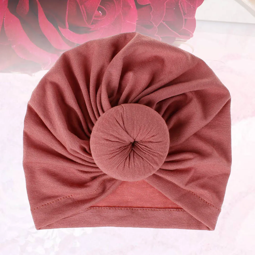 

Детская шапка, хлопковая вязаная шапочка-пончик, однотонная теплая дышащая шапка для малышей, детская шапка, хлопковая шапка