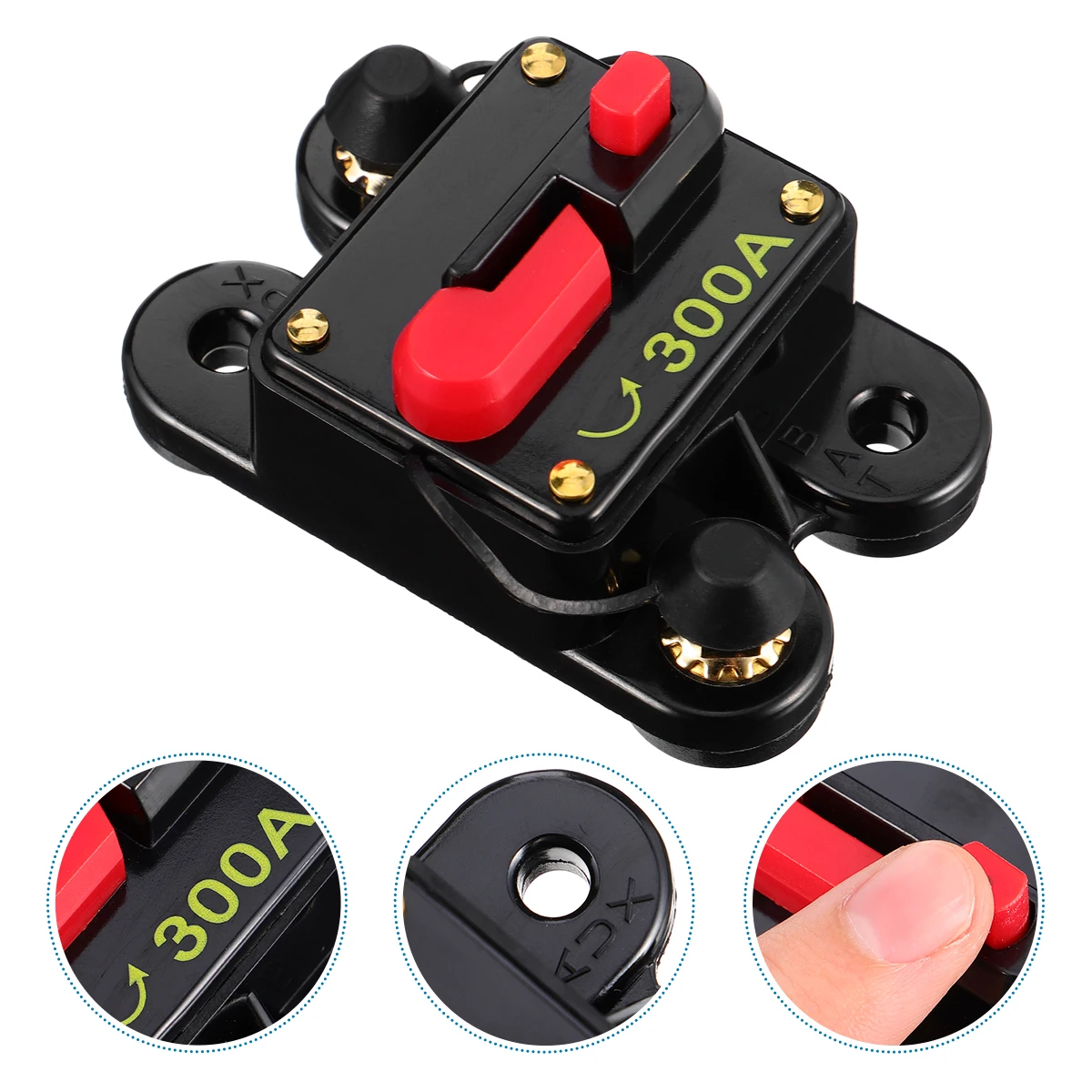 

1pc Car Resettable Circuit Breaker Self-Recovery Fuse Holder Power Supply Durable High Sensitivity Auto Reset Electrical