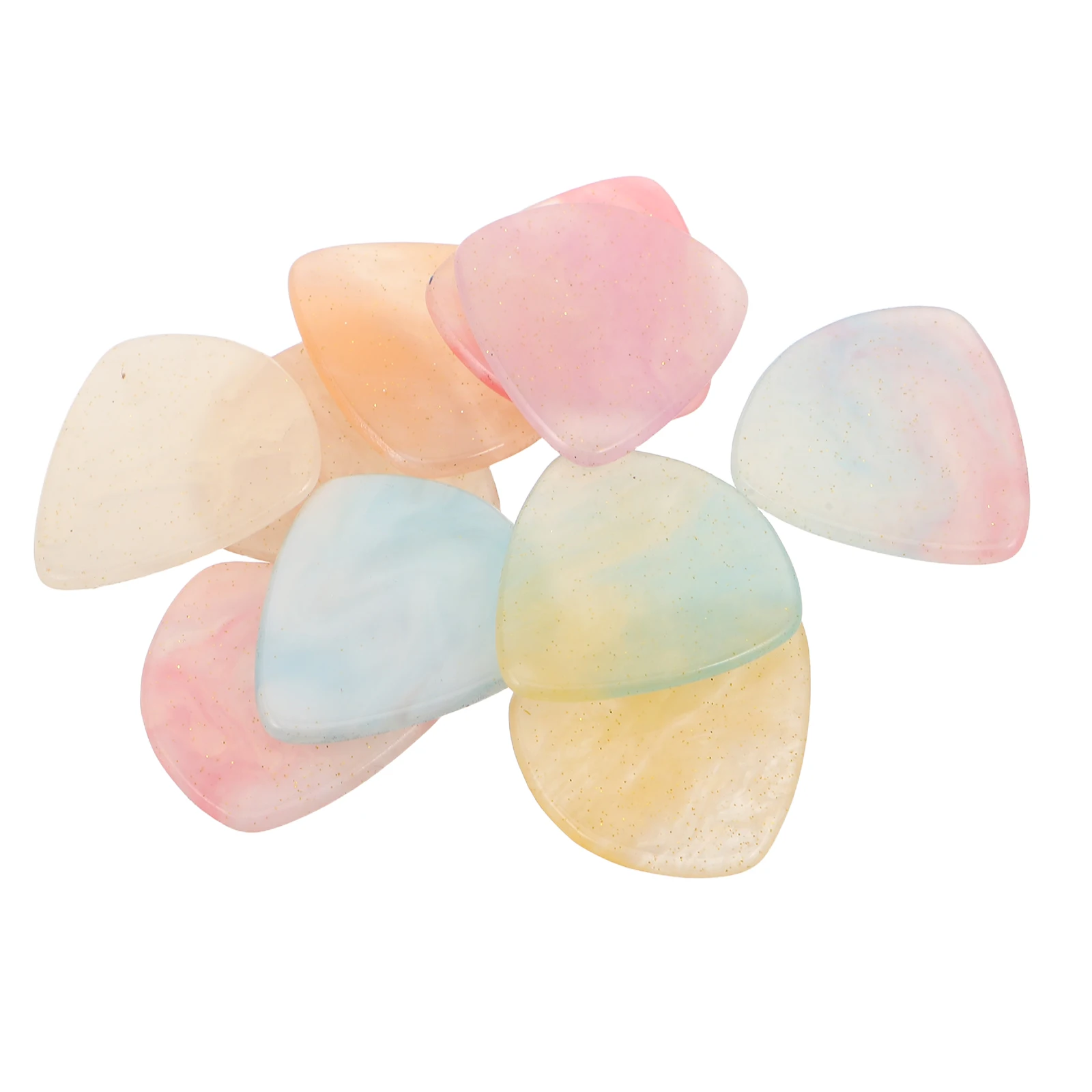 

10 Pcs Heart-shaped Guitar Pick Acoustic Finger Picks Electric Thumb Banjo Bass Accessories Thin Plectrums