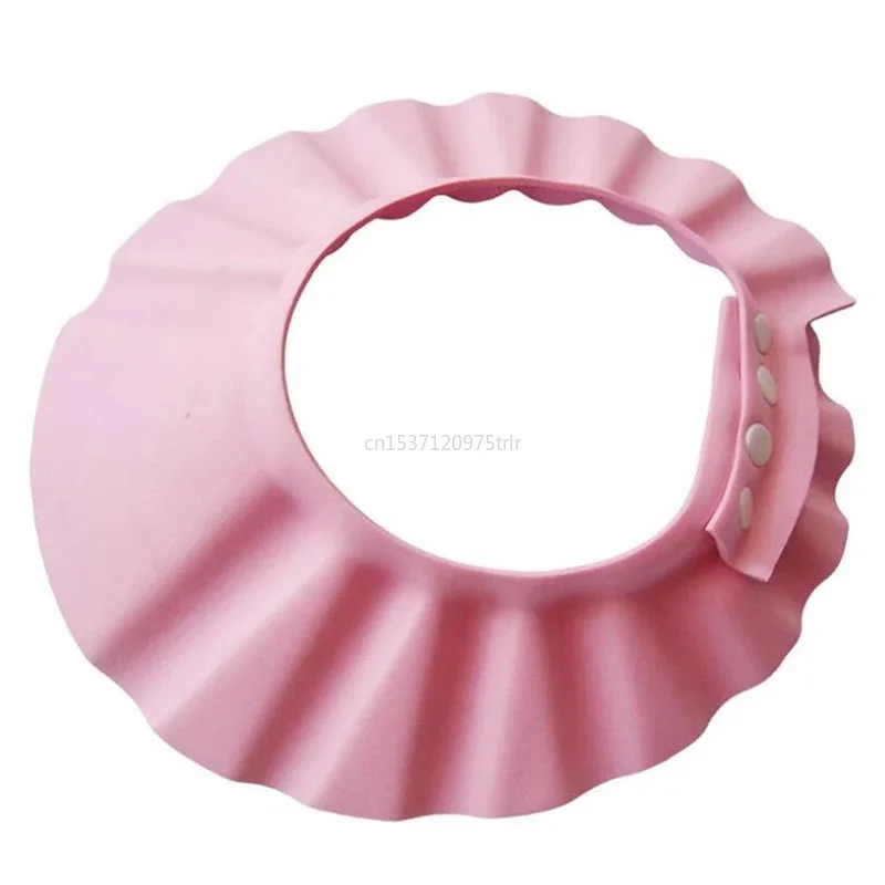 2025 Hot Sale Baby Bath Cap Visor Hat Adjustable Baby Shower Protect Eye Waterproof Shampoo Splashguard Hair Wash Shield