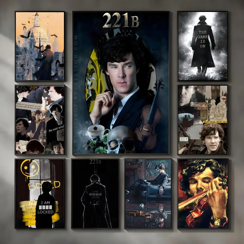 1pc S-Sherlock H-Holmes Poster Modern Interior Wall Decor & Trendy Home Highlights
