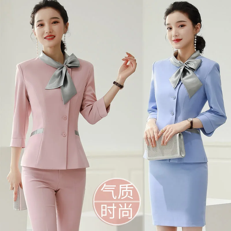 

Business Women's Clothing Suit Hotel Front Office Cashier Workwear Beautician Jewelry Shop Restaurant Restaurant Workwear