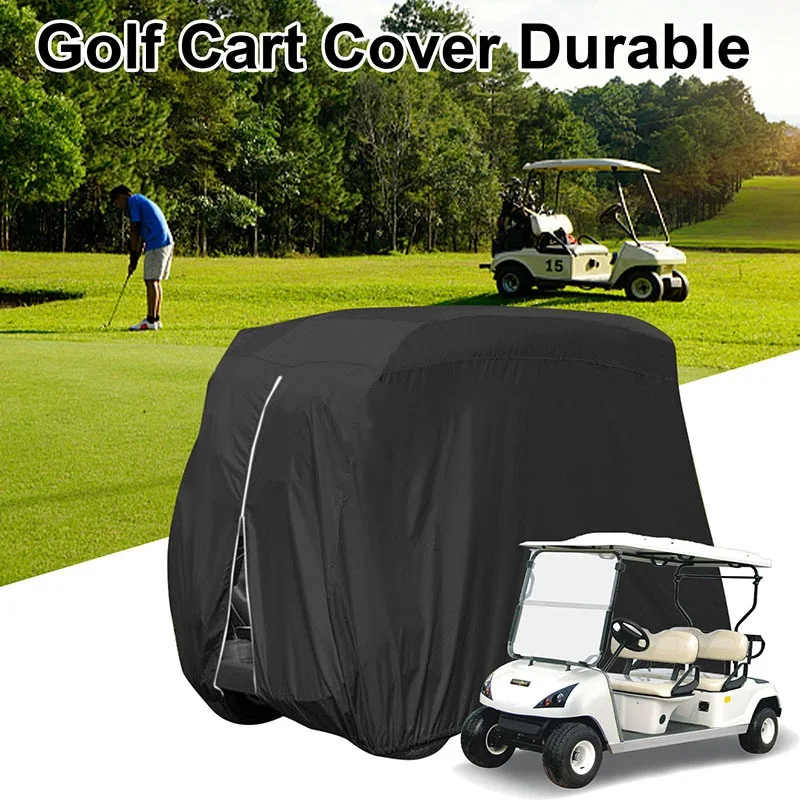 S/M/L Golf Cart Rainproof Cover Outdoor Golf Buggy Protective Cover Golf Car Universal Waterproof Dustproof Supplies 210D Oxford