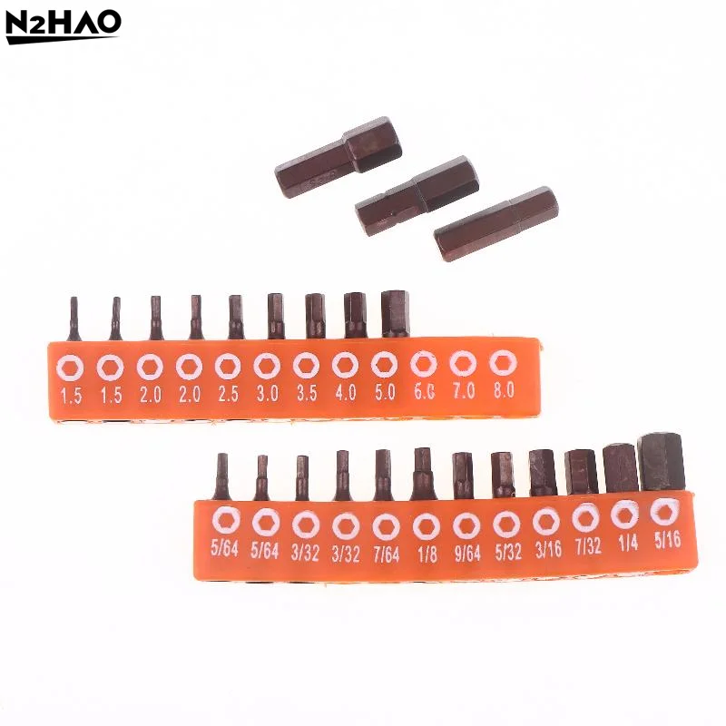 

Набор шестигранных отверточных насадок (12/24 шт.), шестигранный хвостовик 25 мм, магнитные безопасные насадки для отверток с полосой для хранения