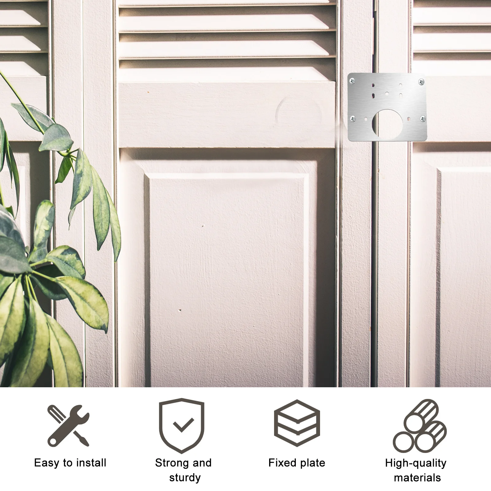 

2Sets Durable Stainless Steel Furniture Hinges Cabinet Door Hinges Practical Replacement for Wardrobe Drawer Door Hinge