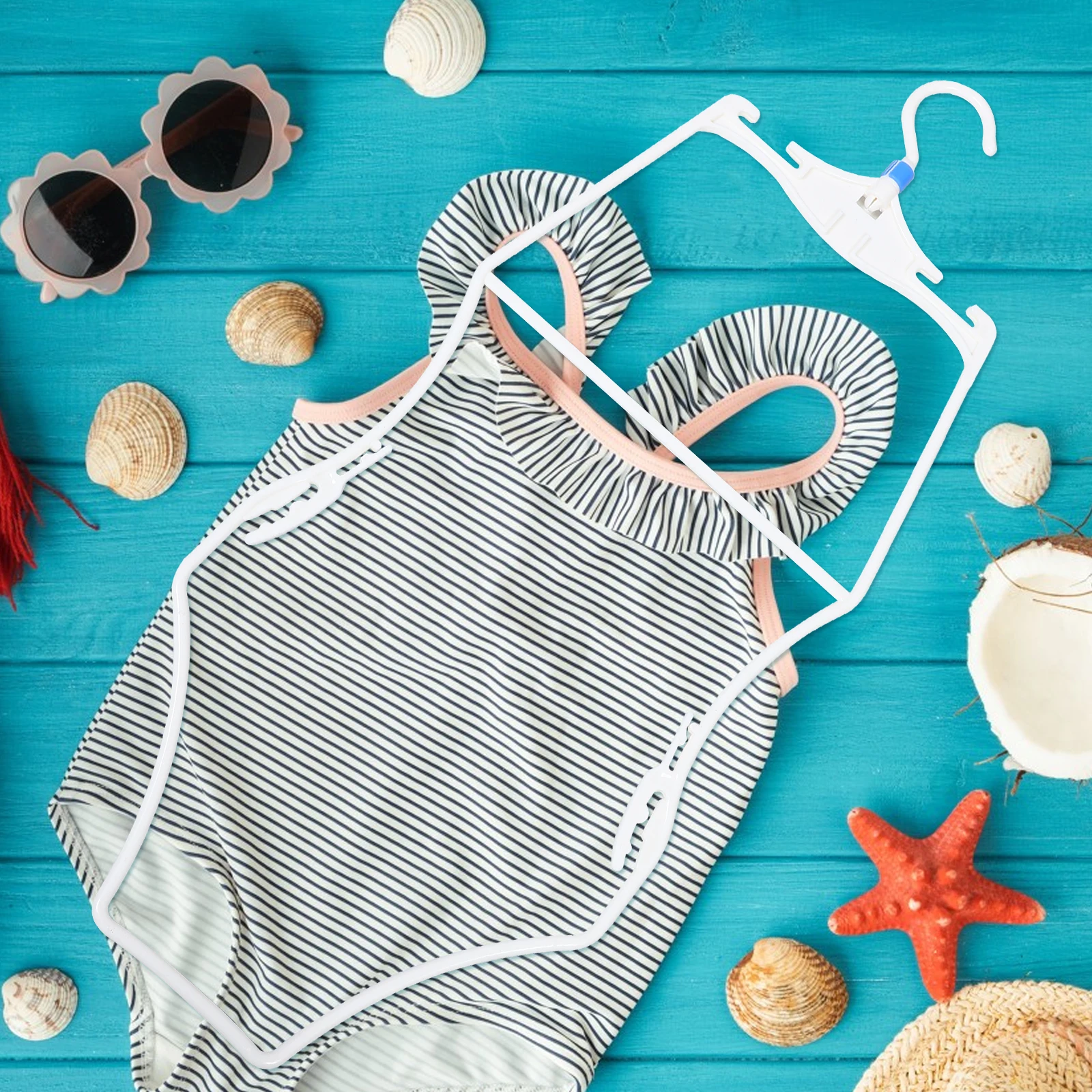

3pcs Body Shape Bikini Hanger Wire Display Hangers For Lingerie Bathing Suits Swimwear Clothes Portable Plastic Wire Hangers
