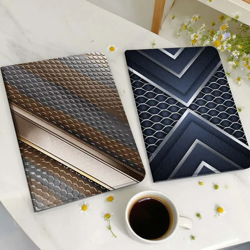 

Metal design style pattern Tablet Case For Samsung Galaxy Tab A A7 A8 A9 A11 S6 S11 Lite Plus 10.1 10.4 10.5 Inch