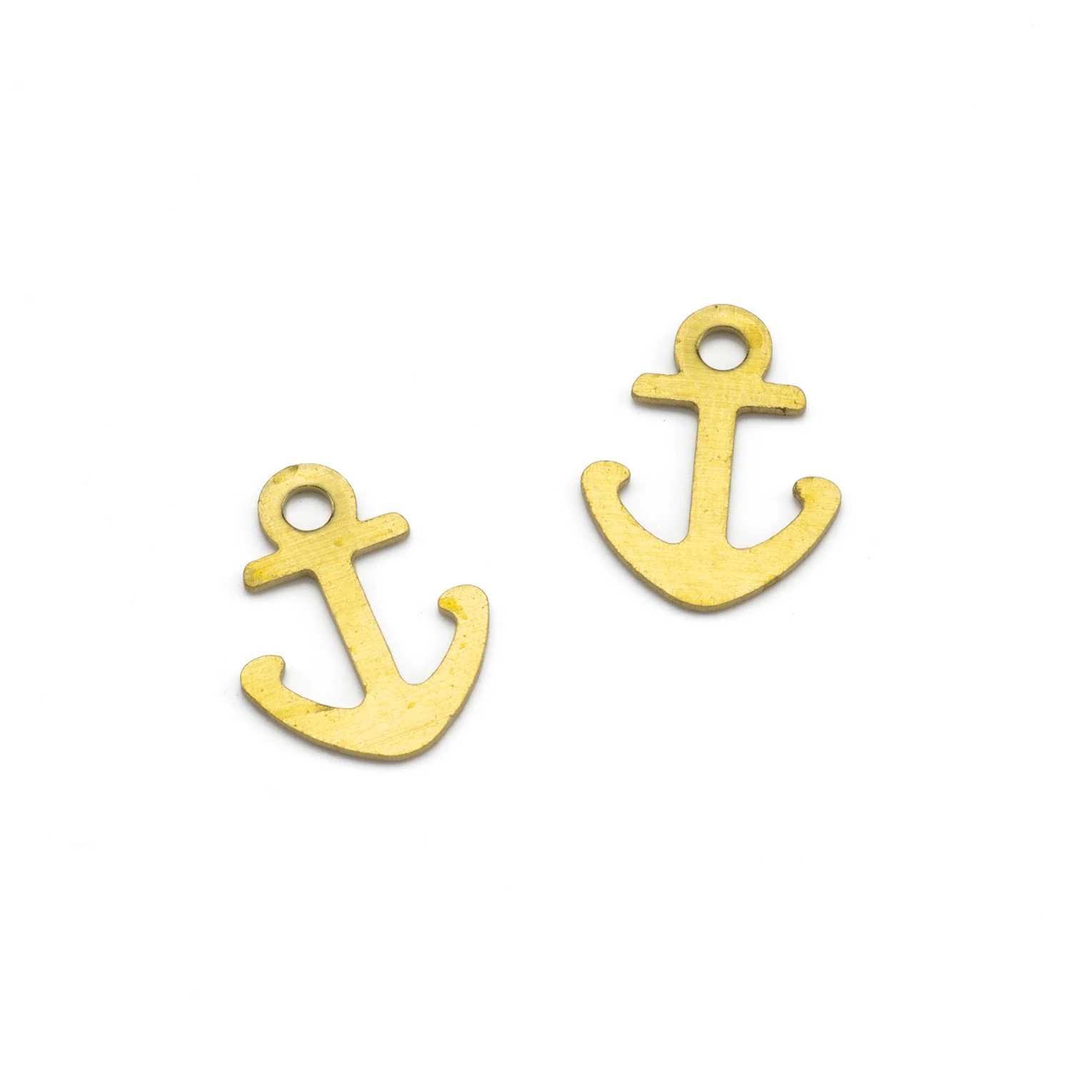 

20Pcs Raw Brass Anchor Charms DIY for Necklaces Earrings Jewelry Making Finding Accessories Wholesale