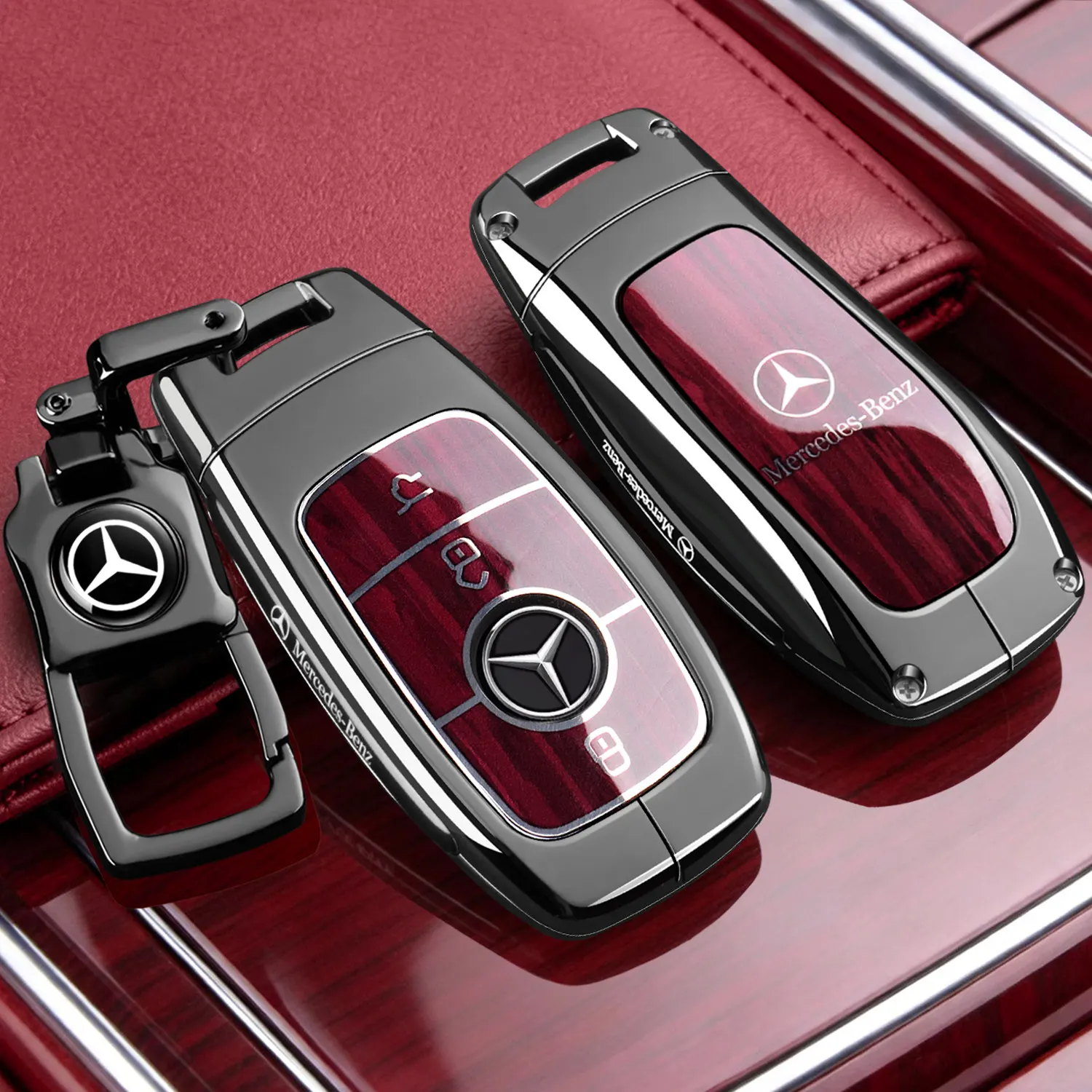 Mercedes Benz specific E300L key holder GLB220 car 450 shell GLE350 buckle C260L dedicated GLC bag A200S-Class male and female