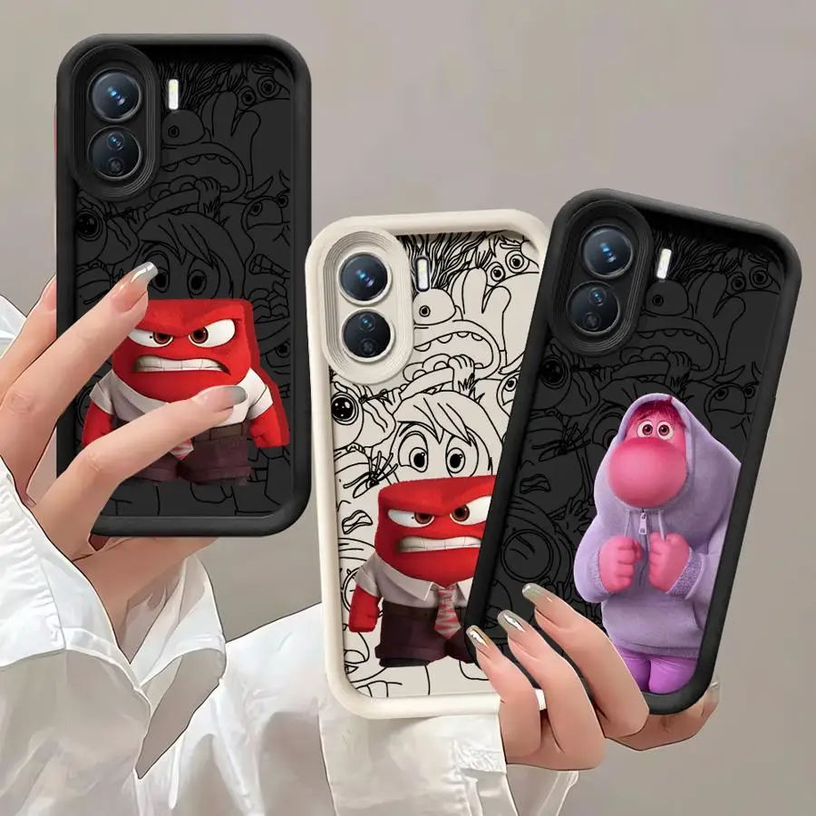 Cute Inside Out 2 Phone Case for Xiaomi Redmi Note 13 Pro 11 12 5G 12S 10 4G 11Pro 12ProPlus ShockProof Cover Funda