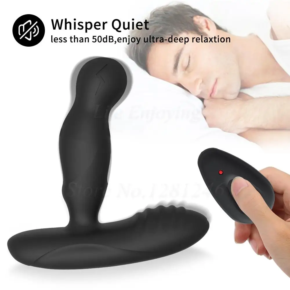 360°Rotation Electric Shock Pulse Male Prostate Massager Anal Vibrating Masturbator Butt Plug Vibrators Sex Toys For Men Women