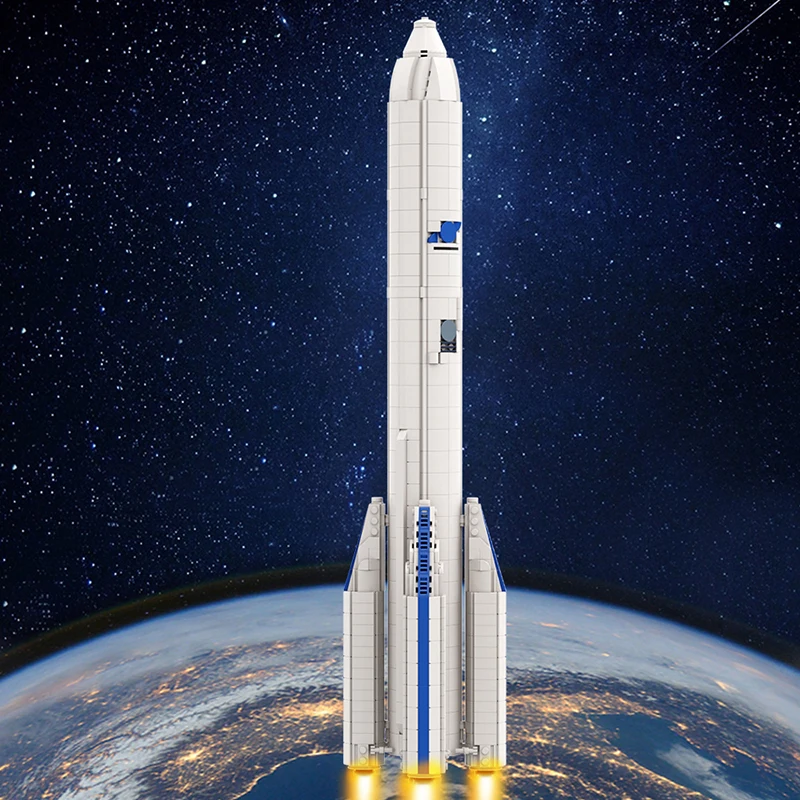 MOC Aerospace Rocket ESA Arianespace Arianeal 6 Rocket Building Blocks For 1:110 Saturn V Scale Space Exploration Bricks Toys view 5