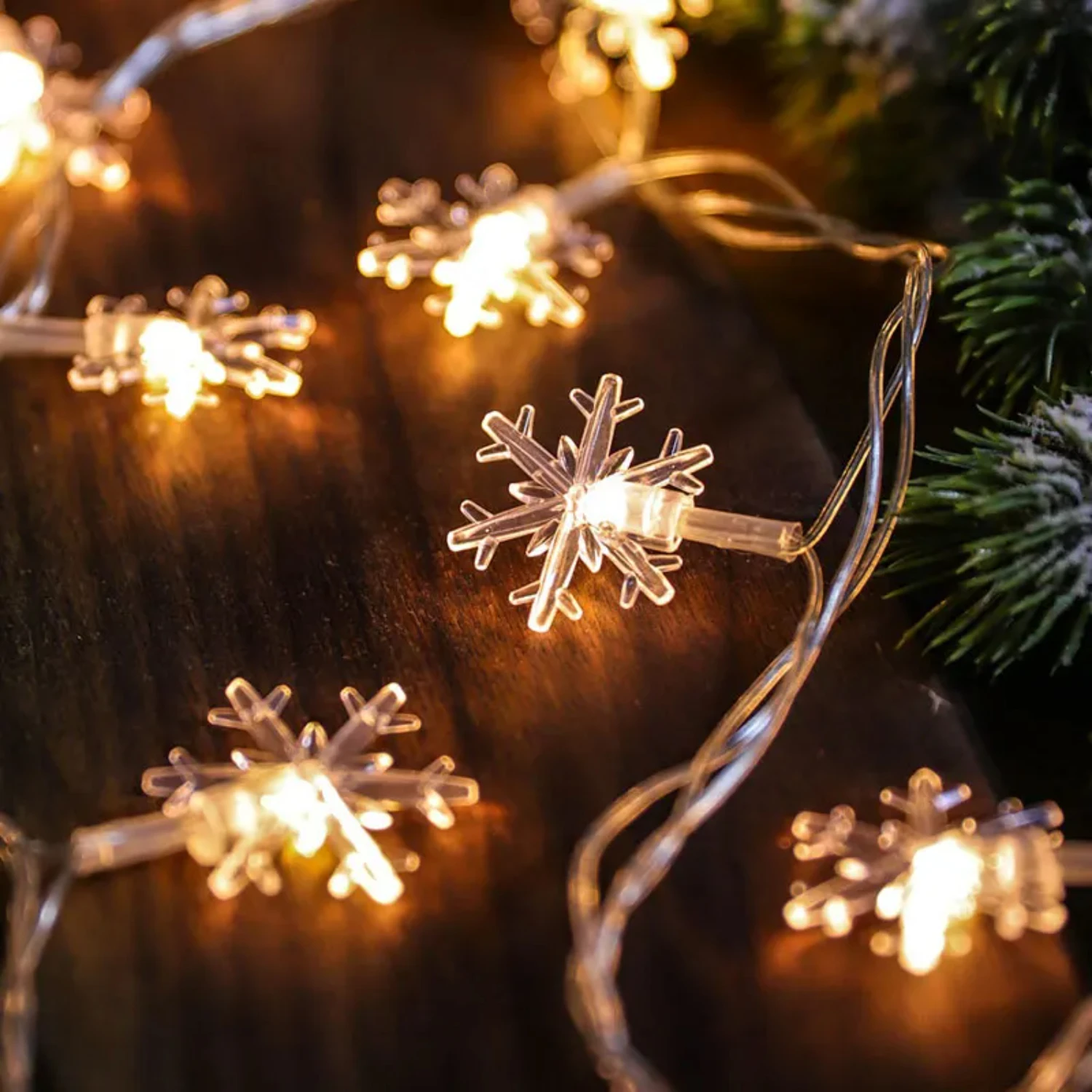 Guirnalda de luces LED para decoración de árbol de Navidad, luz de hadas para fiesta de boda, lámpara de decoración de jardín, luz de festón de año, novedad