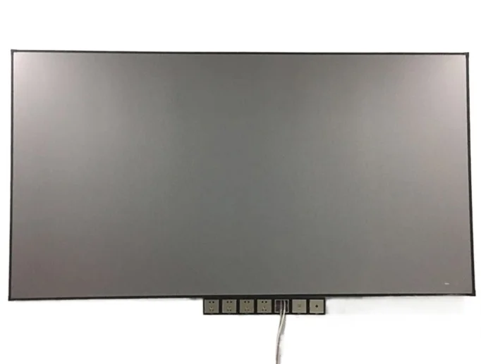 

Y-180 "4K HD черный кристаллический светильник, экраны для проектора, металлическая узкая фиксированная рамка, настенный экран для домашнего кинотеатра