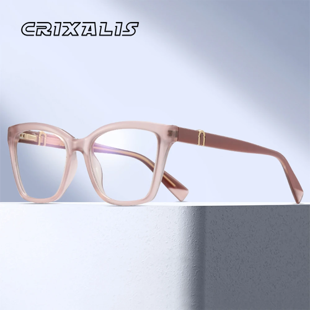 

Очки CRIXALIS с защитой от синего света, женские, черная оправа, классические винтажные модные очки, нейтральные компьютерные очки, защита от УФ400
