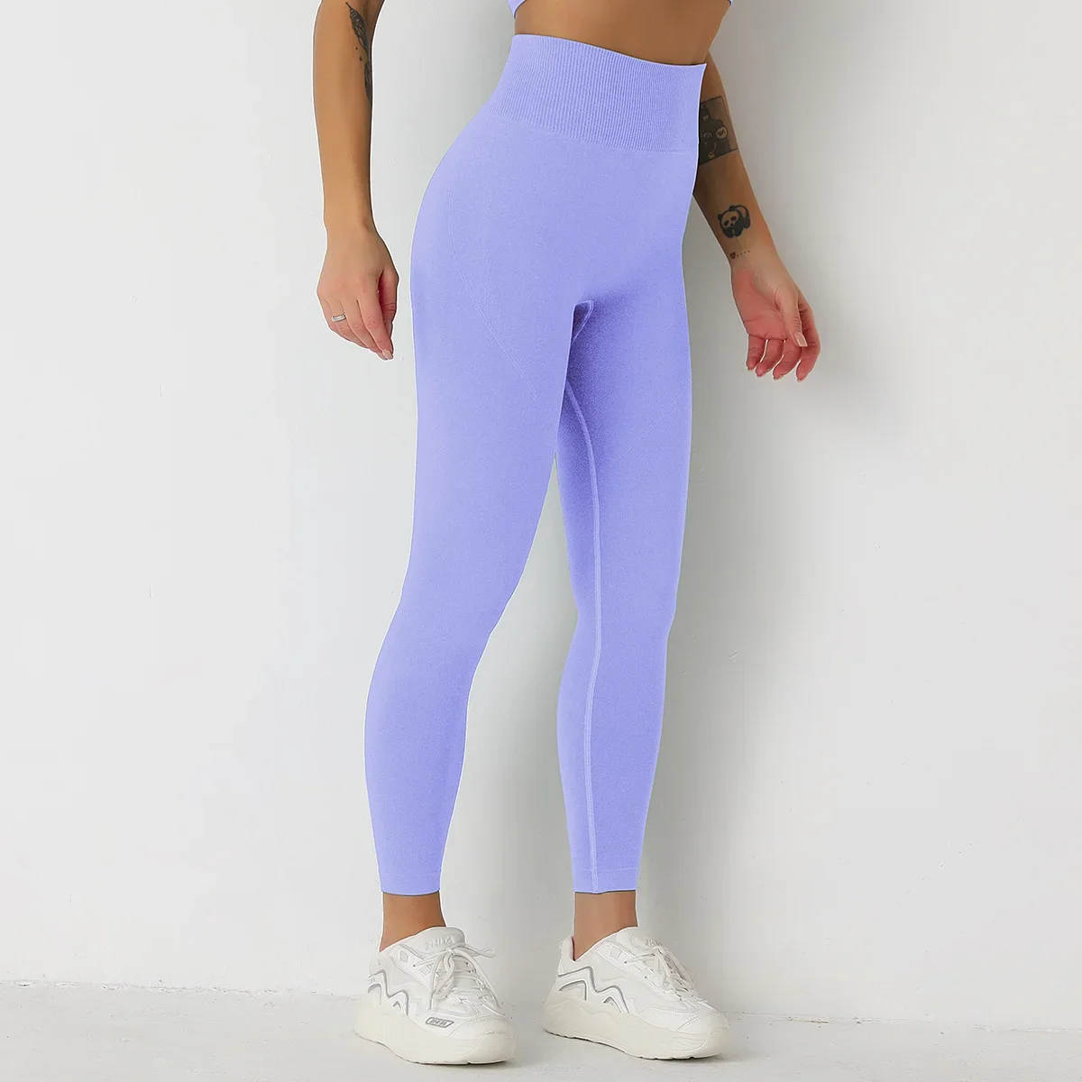 Seamless Yoga Leggings Women Scrunch Butt Tights Leggings Solid Color High Waisted Pants Gym Fitness Workout Trousers Sportswear
