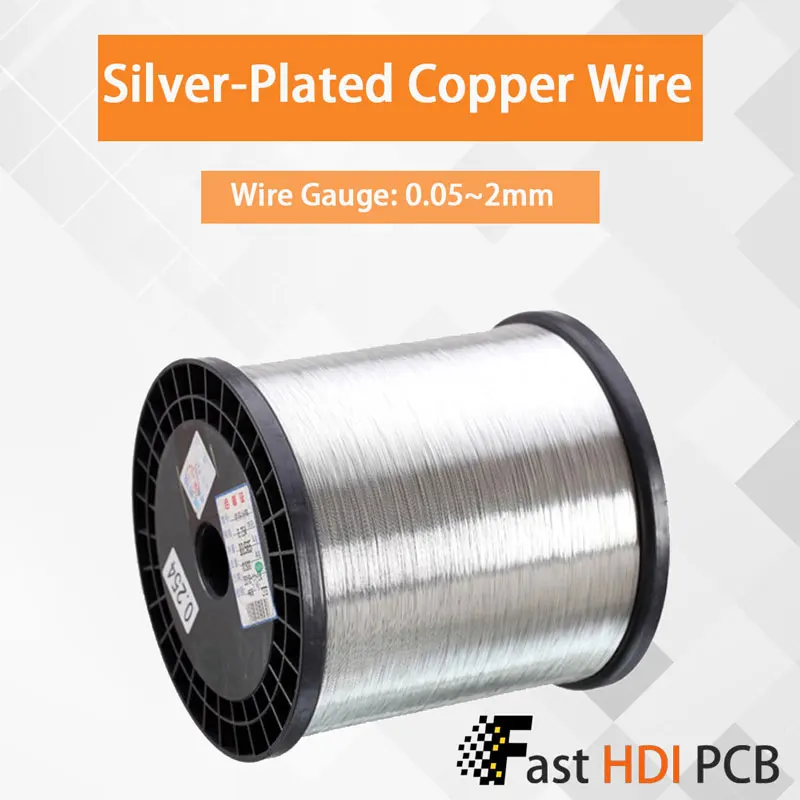 10M-0.05-2mm Silver Plated Copper Wire Bare Soft DIY Jumper Wire, Oxygen-Free Pure Copper for Electronics Soldering Breadboard