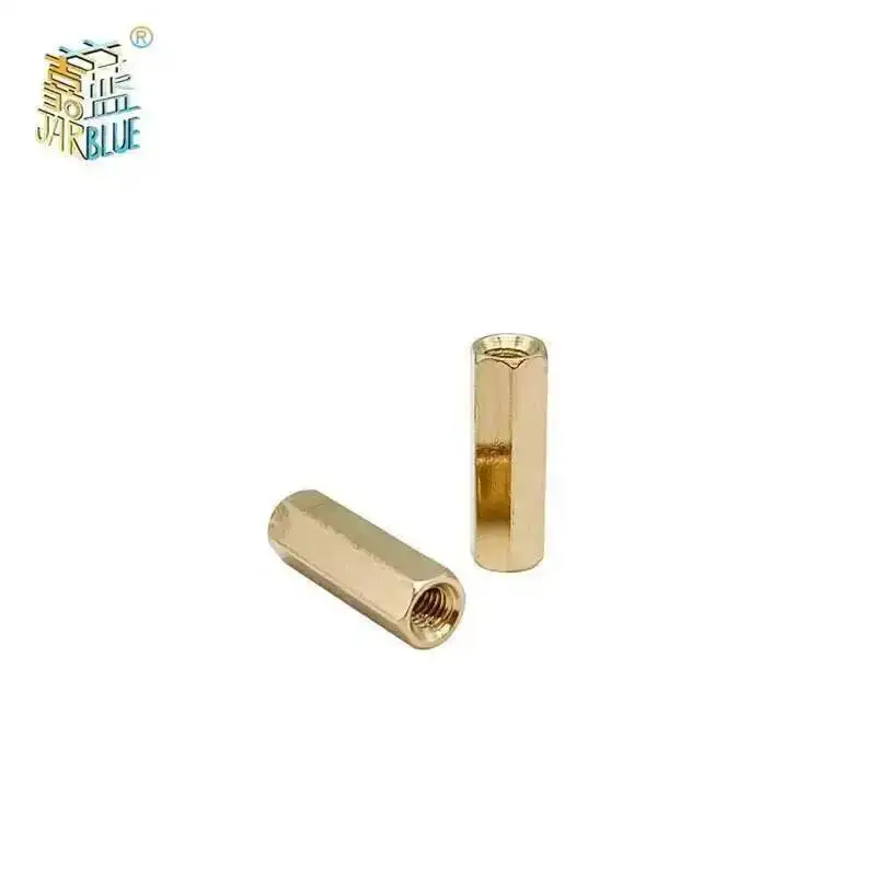 10pcs/lot Hex Female to Female M2 M2.5 M3 M4 M5 Brass Standoff Spacer Hexagonal Stud Spacer Hollow Pillars Screw