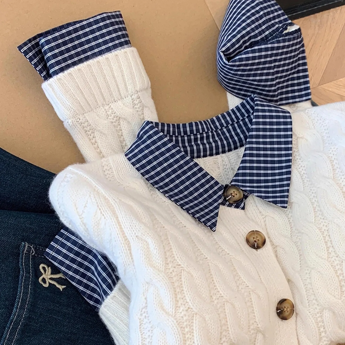 

Unique Color Blo Knitted Sweater Women's Collar Twist Design Autumn Winter New Sle Casual Comfortable Woolen Top