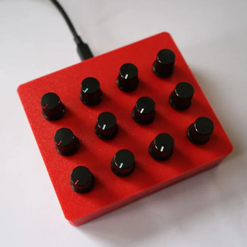 12 Knob 360° Rotary Encoder MIDI Controller with 12 Custom CC Map Buttons for DAW VST Mixer - DJ Music Production Tool