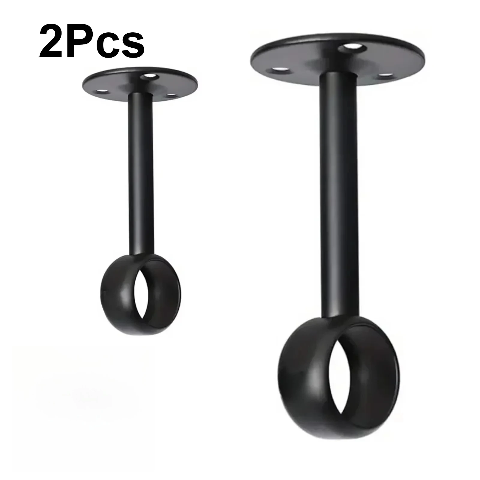 

2 Pieces of Stainless Steel Black High Foot Flange Seat, Round Tube Seat, Woolen Seat Towel, Spray Painted Black Fixing Seat.