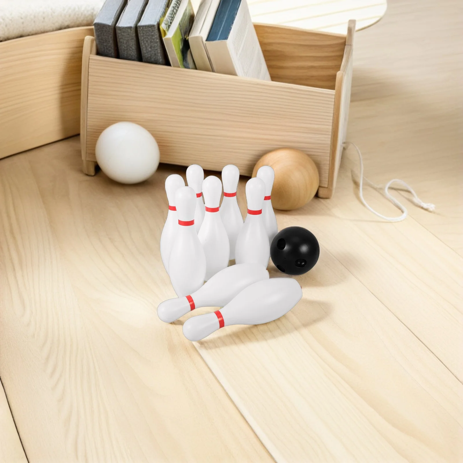 4 مجموعات من مجموعة البولينج للأطفال سهلة الإمساك ودبابيس بلاستيكية للأطفال في مرحلة ما قبل المدرسة والرياضات الخارجية والأسرة وأعياد الميلاد والمرح