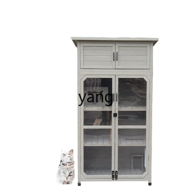 

LH outdoor special cat house rain protection sun protection balcony courtyard ventilation cat villa