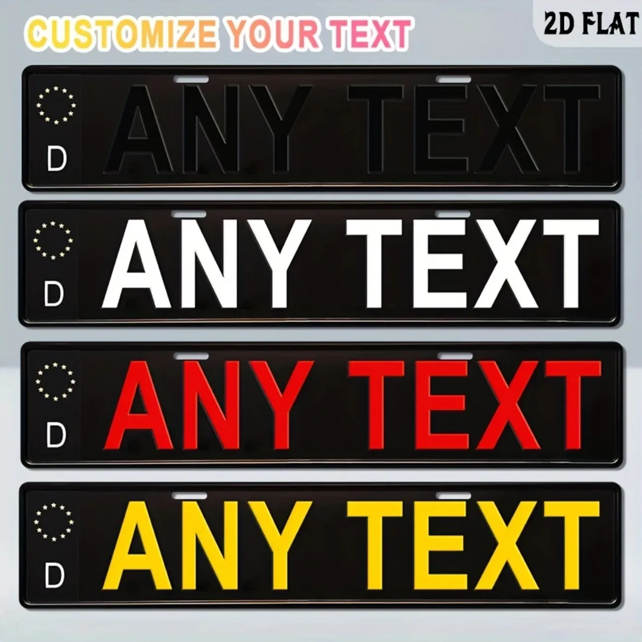 Personalized Custom Aluminum Plaque - German Style Retro Metal Sign, Home Garage Office Decorative Art - view 5