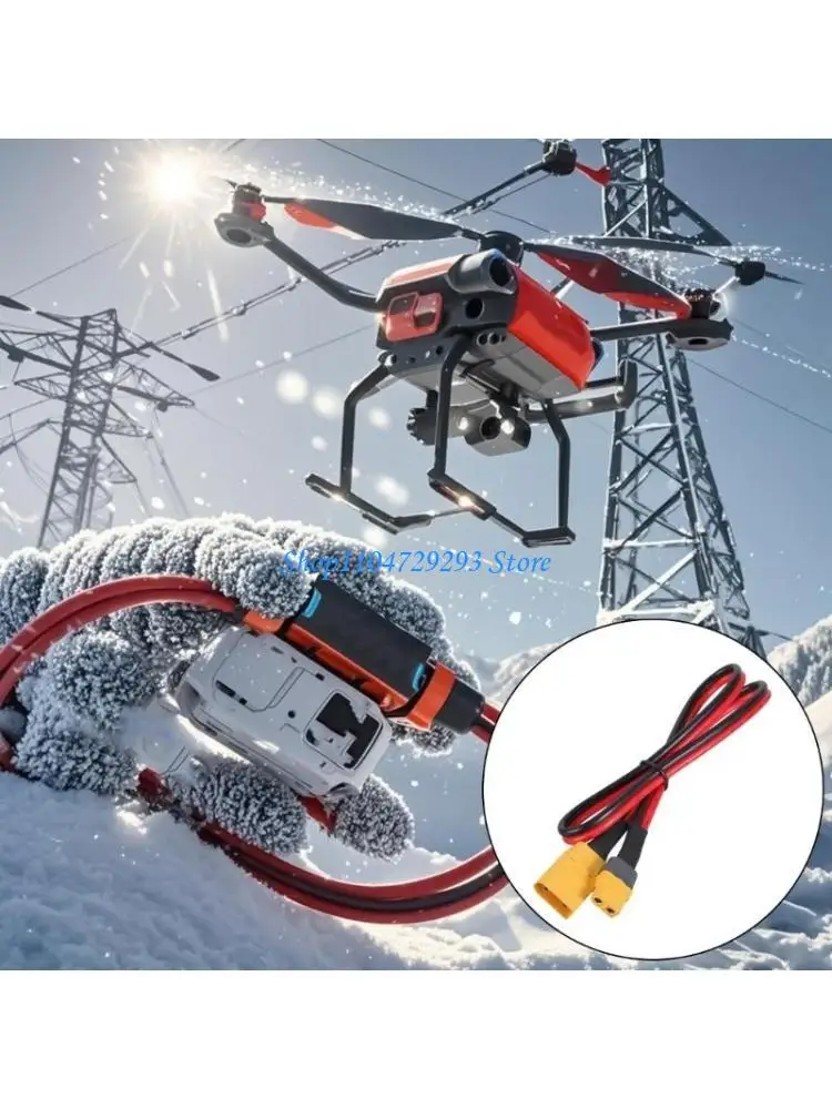 

Y2GD XT60 Female to XT90 Male Extension Wire Power Cord Connection Cable for Photovoltaic Cells and Model Aircraft 12AWG