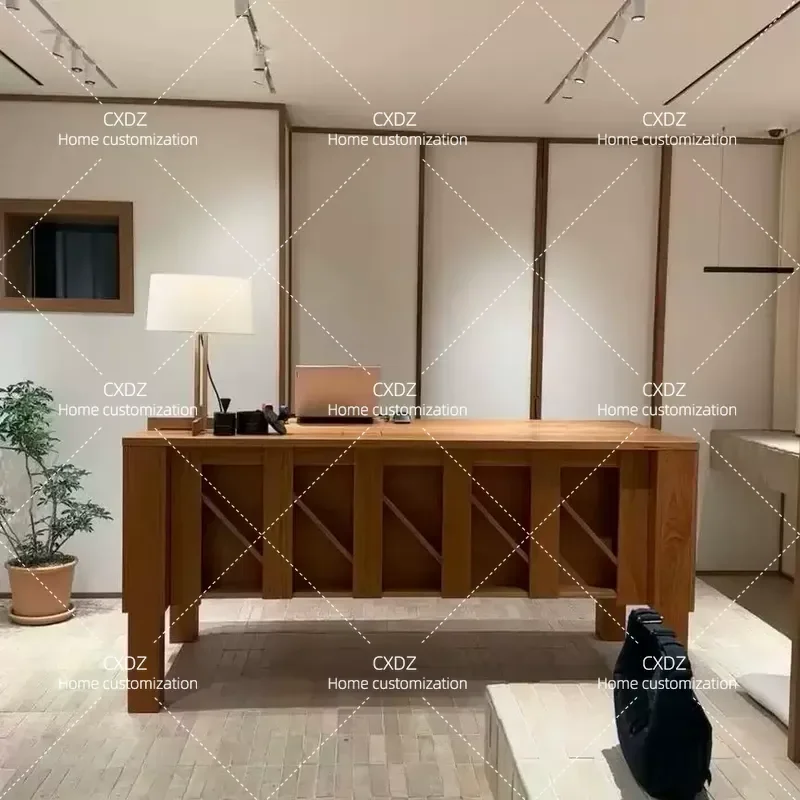 Korean clothing store checkout page display cabinet women's clothing store bar display cabinet Nakajima cabinet running water