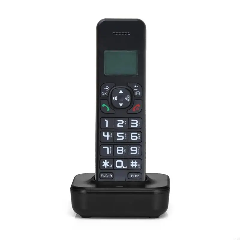 LX0B D1102B Стационарный стационарный беспроводной телефон, стильный, с многоязычным дисплеем вызывающего абонента, подсветкой и