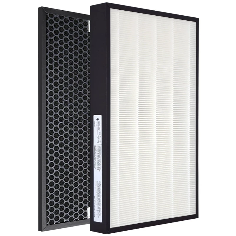 2pcs HEPA Filter FZ-A51HFR Carbon Charcoal Filter FZ-A51DFR for Sharp Air Purifier KC-A51RW, KC-A51RB