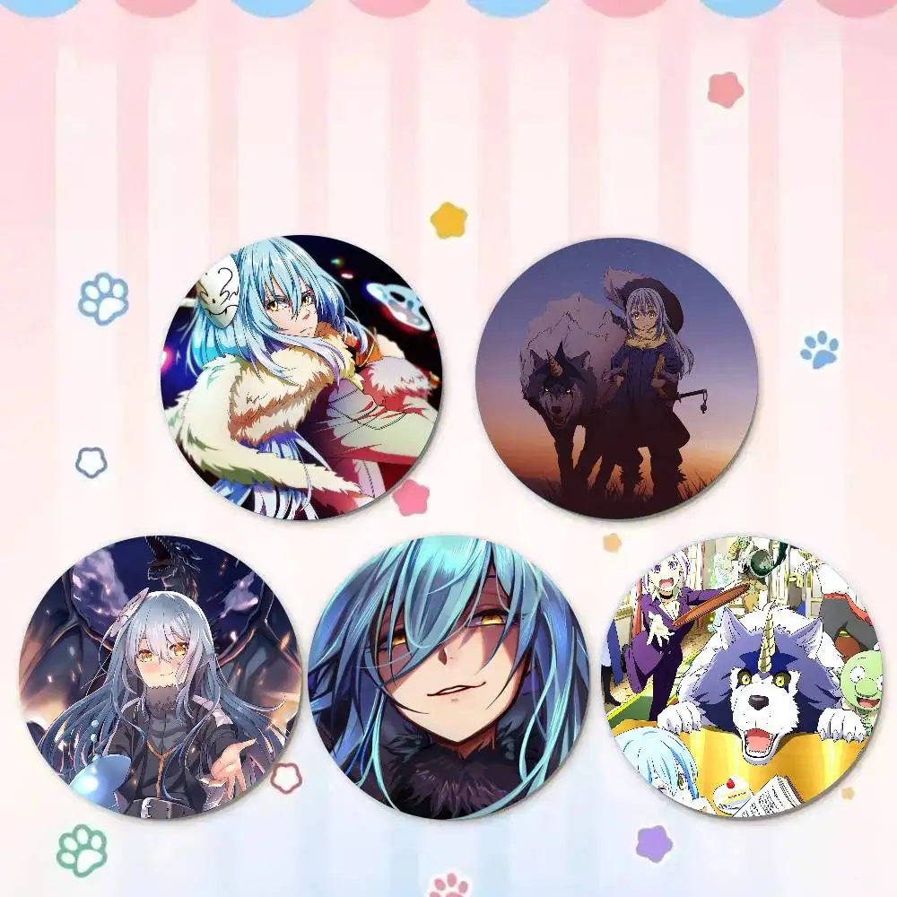 Anime Regarding Reincarnated Slime Pins Brooch Cartoon Badge For Friend Backpack Clothes Collect Accessories Jewelry Gift