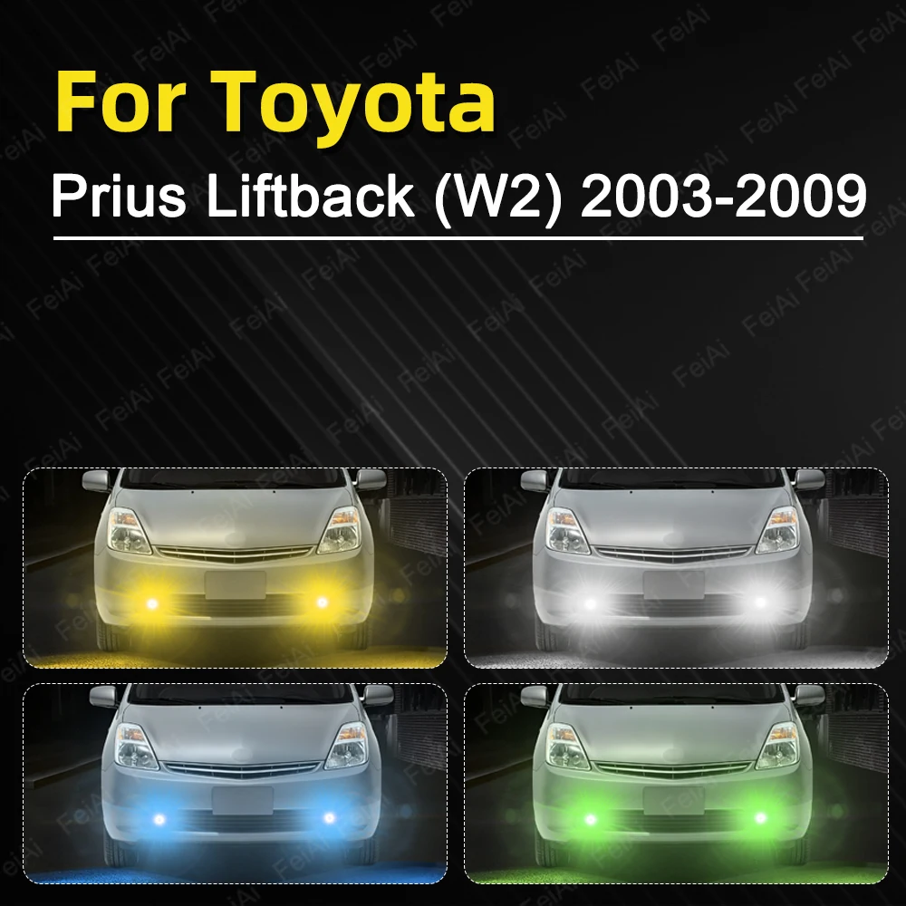 LED Fog Light For Volkswagen VW Prius Liftback 2003 2004 2005 2006 2007 2008 2009 Accessories Car Front Fog Lights LED Bulb 2PCS