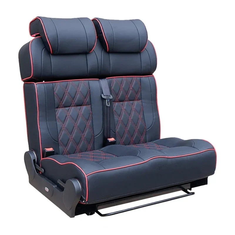 RV Double Seat Double-sided Car Bed Chair Color Customization Adjustable Backrest Angle Car Double Bed Seat Camping Accesoire