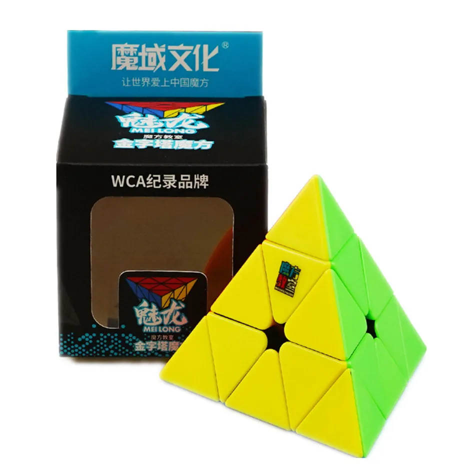 [ECube] Moyu Meilong 3x3 Pyraminx Cube magique de vitesse professionnelle sans colle éducatif pour enfants jouet cadeau pour enfants