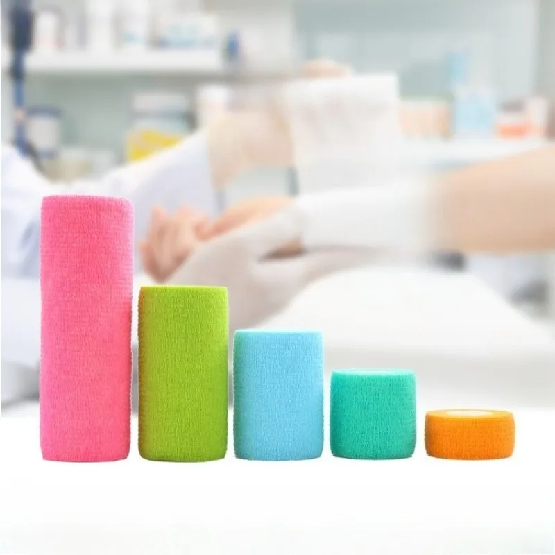 

1 рулон нетканых повязок, дышащая самоклеящаяся повязка для оказания первой помощи, пластырь для завязывания ран на руку, ногу, повязки на рану