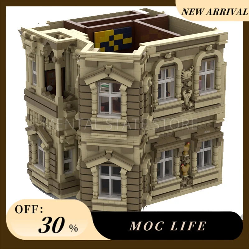 NEW 3270PCS Customized MOC Beaux-Arts Modular Building Blocks Technology Bricks DIY Creative Assembly Toy Holiday Gifts