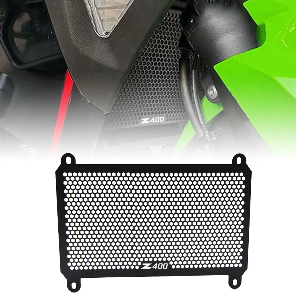 

Защита радиатора для Kawasaki NINJA 400 NINJA400 Z400 Z 400, защита водяной сети NINJA 400 Z400, крышка радиатора мотоцикла