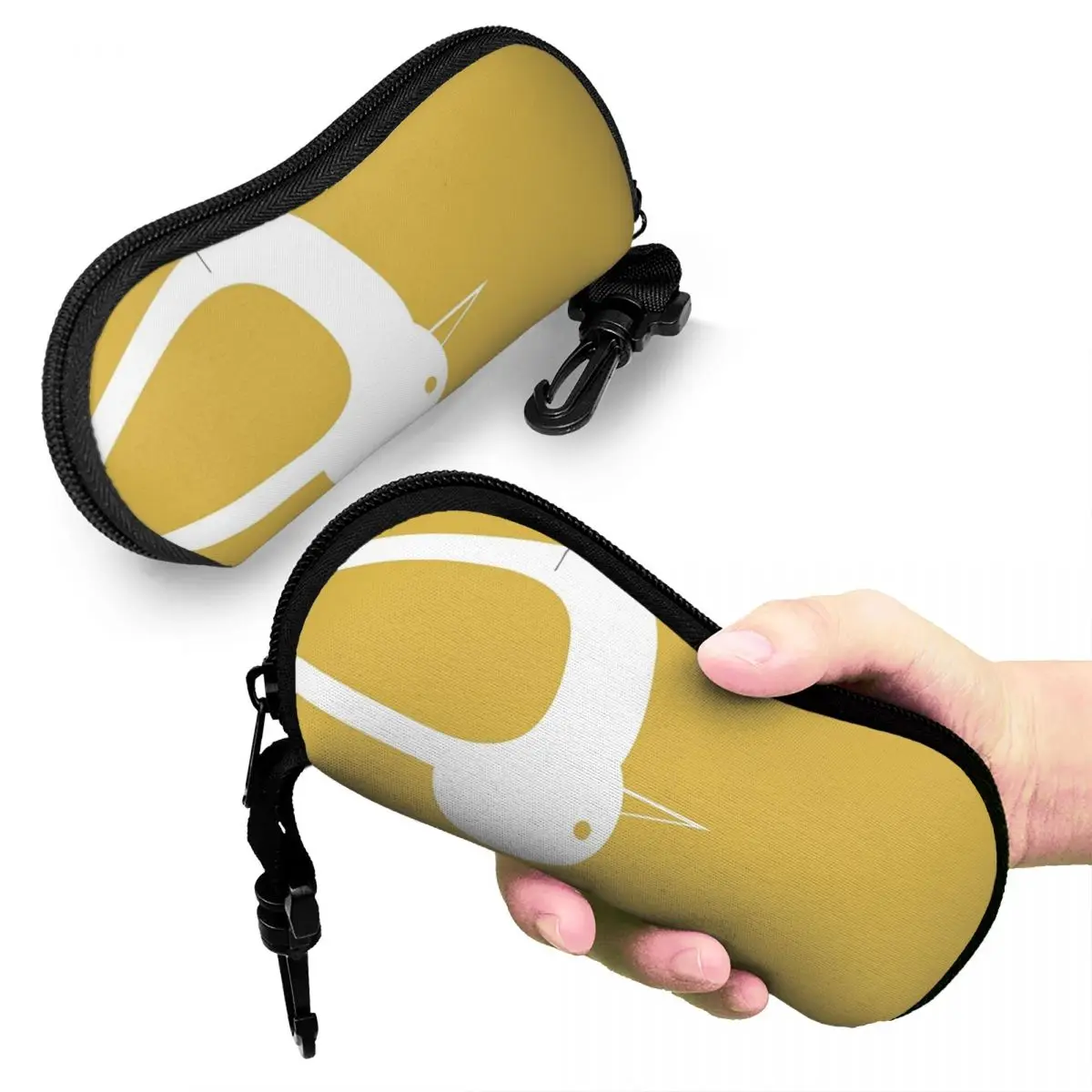 

Shorebird Pair In Light Mustard Yellow And White Shell Glasses Case Protective Sunglasses Box Women Men Soft Eyeglass Bag Pouch