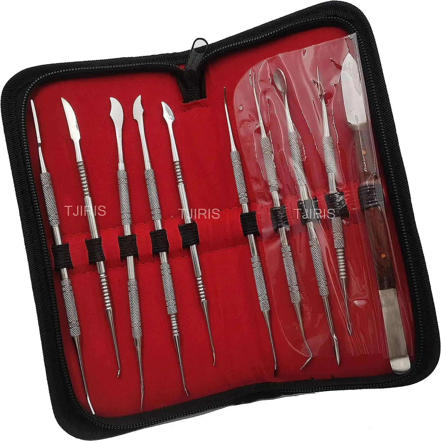 10pcs/set Dental Wax Carving Tools Spatula Plaster Knife Practical Versatile Teeth Whitening Kit Dentistry Instrument Tools