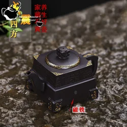 Yixing Handmade Purple Clay Pot Weizhen Sifang Rare Stone Yellow Material High Iron Content Kung Fu Tea Set Chinese Tea Potted