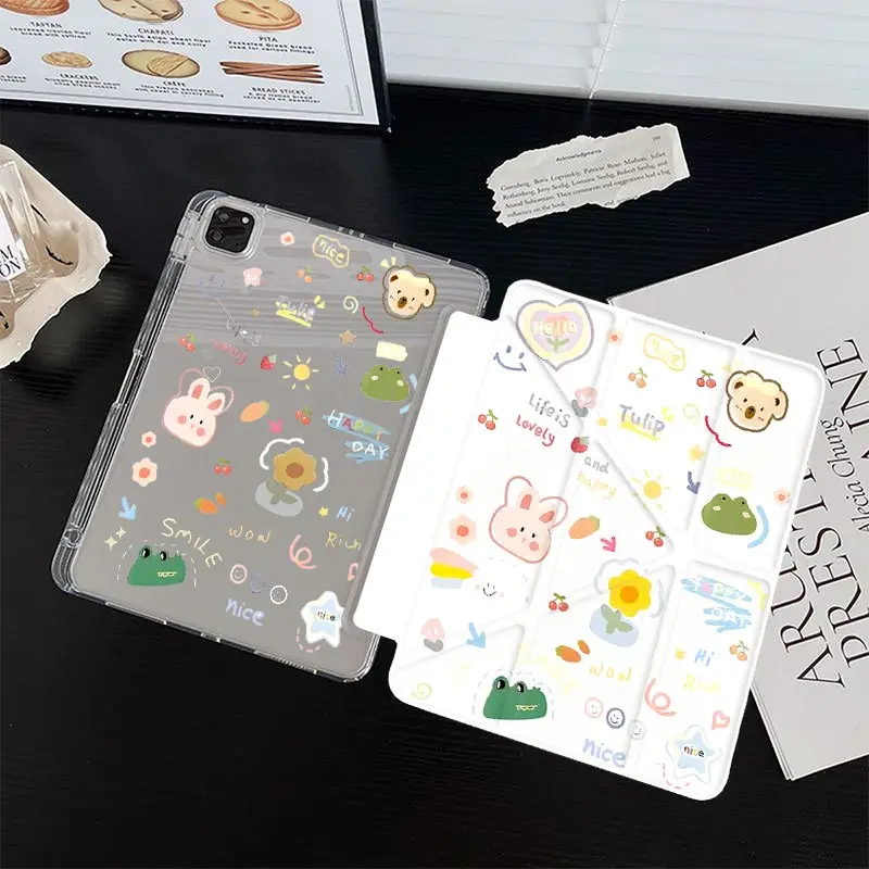 3+Y Multi-Angle Stand Cover for IPad Mini6 8.3 air3 10.5 Pro 11 2020 iPad10.2 7/8/9th 4/5 10.9 iPad A16 2025 11th Air11/13