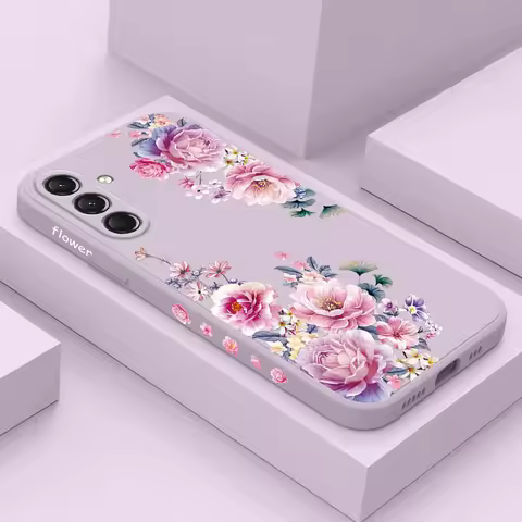 Satin Brocade Phone Case For Samsung Galaxy S25FE S24 S23 S22 S21 S20 Ultra Plus FE Note 20 Ultra 10 Plus Cover