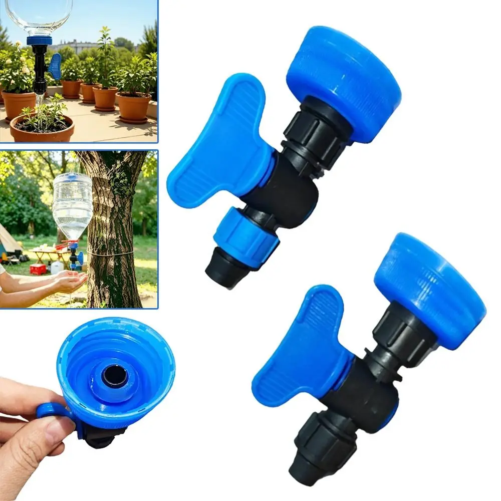 38mm Bottle Mouth Fit Water Bottle Tap Adapter Flow Adjustable Butterfly Handle Camping Water Control Valve Easy Installation