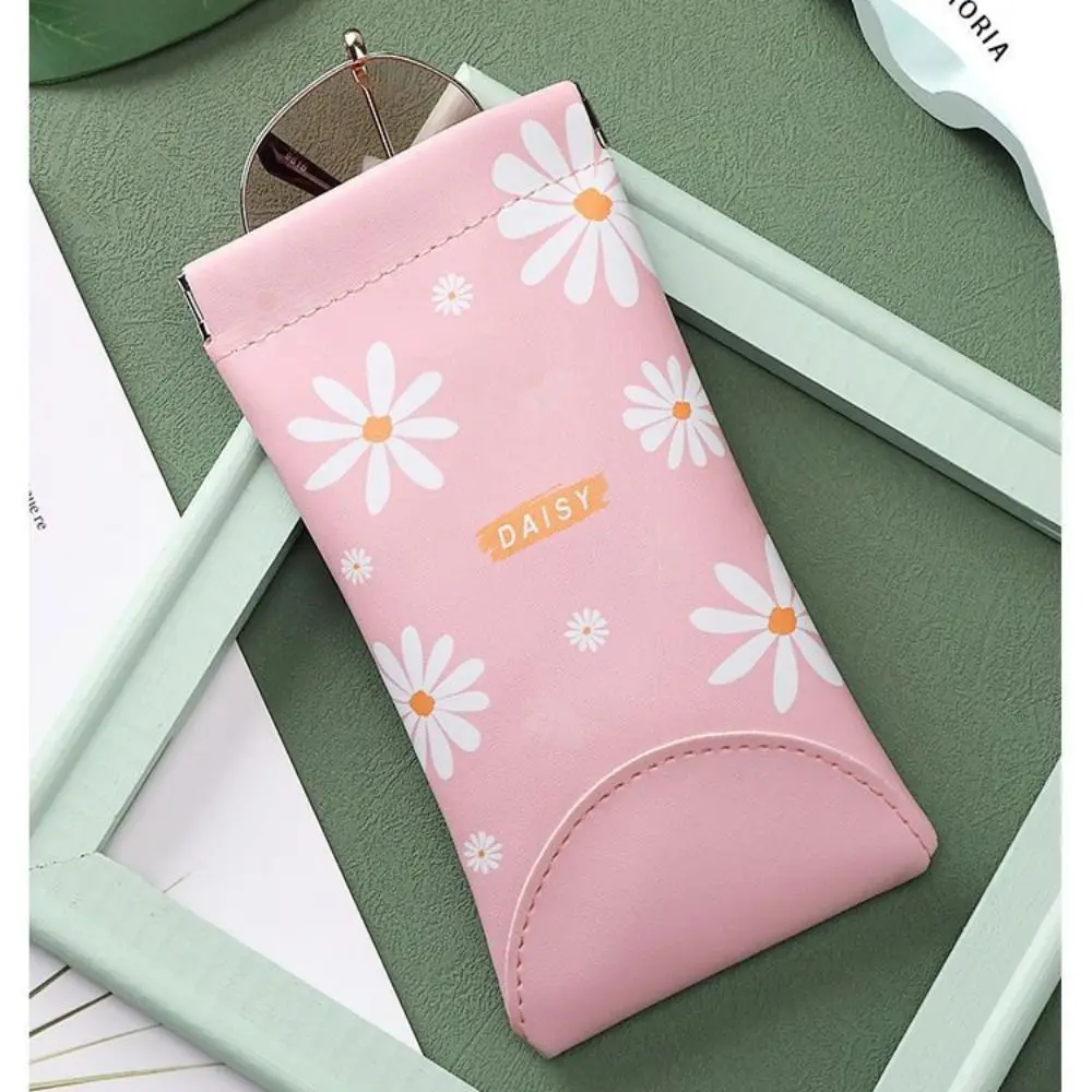 Summer Daisy Glasses Bag Women Thick Soft Fashion Glasses Pouch Men Portable Sunglasses Storage Bag